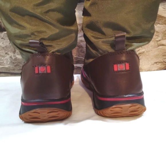 Pajar Canada Waterproof Winter Boots Green Brown Lined 7 - 7.5 38 Euro Grip Boot - Picture 8 of 13